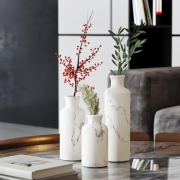 Chic White Vase Set for Versatile Home Decor