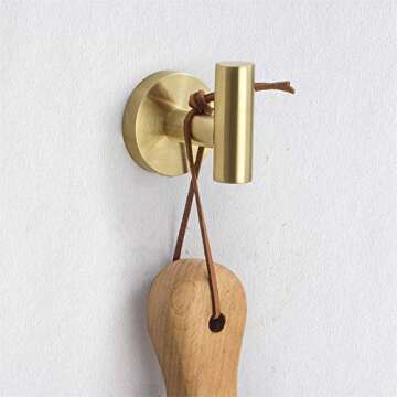 Nolimas Bathroom Towel Hooks SUS 304 Stainless Steel Coat Hook Round Clothes Towel Coat Robe Hook Ca...