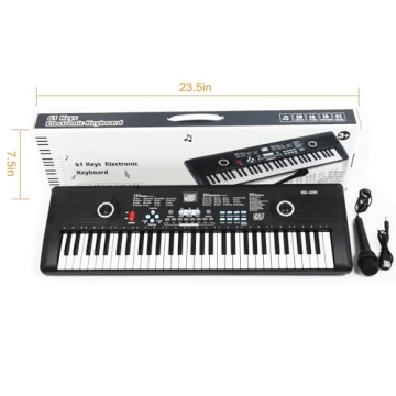 61 Keys Electric Piano with Teaching Mode & Accessories