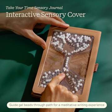 Lifelines Sensory Journal, Assorted 3-Pack Bundle - Fidget Ruled Notebook Journal with Interactive Tactile Cover & Embossed Patterns - 160 Page, Soft Cover Book Writing Journal