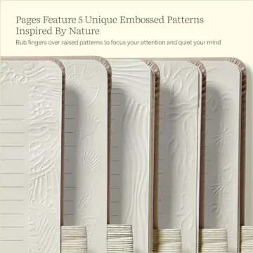 Lifelines Sensory Journal, Assorted 3-Pack Bundle - Fidget Ruled Notebook Journal with Interactive Tactile Cover & Embossed Patterns - 160 Page, Soft Cover Book Writing Journal