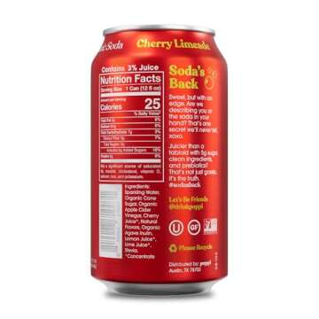 POPPI Sparkling Prebiotic Soda, Bulk 72-Pack, Strawberry Lemon, Orange, Cherry Limeade Beverages mad...