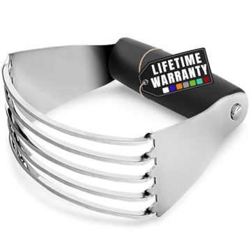 Zulay Kitchen Dough Blender - Stainless Steel Pastry Cutter for Effortless Baking