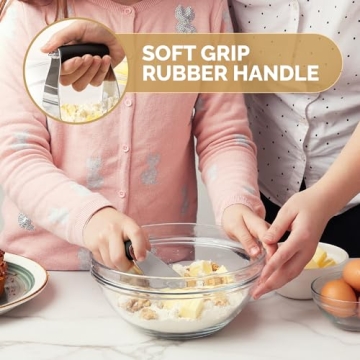 Zulay Kitchen Dough Blender - Heavy Duty Pastry Cutter