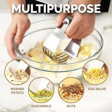 Zulay Kitchen Dough Blender - Heavy Duty Pastry Cutter