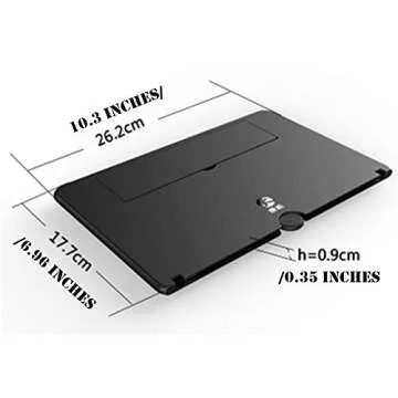 Screen Magnifier Amplifier,HD New Phone Holder Screen Amplifier, Movie Video Phone Amplifier Screen Phone Projector for All Smartphones (Black)