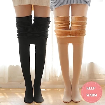 Fleece Lined Tights for Women - Comfortable Thermal Leggings