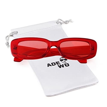 Retro Rectangle Sunglasses - Trendy 90s Vintage Style