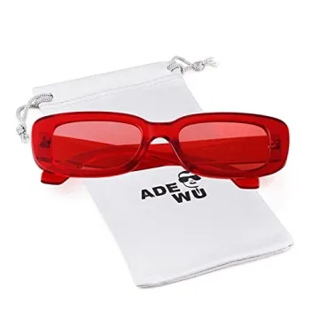 Retro Rectangle Sunglasses - Trendy 90s Vintage Style