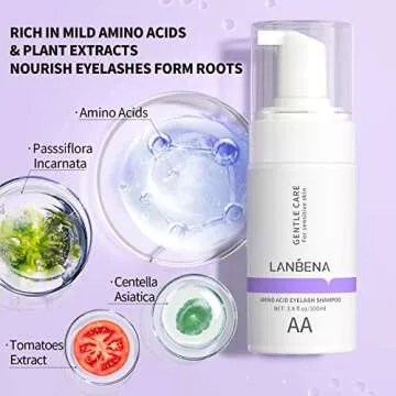 LANBENA Eyelash Cleansing Kit for Sensitive Skin 100ml