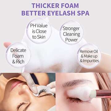 LANBENA Eyelash Cleansing Kit for Sensitive Skin 100ml