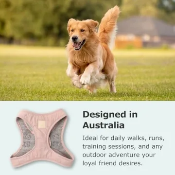 FuzzYard Step-In Dog Harness Stylish Soft Blush
