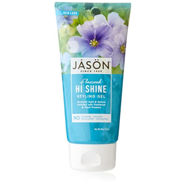 Jason Flaxseed Hi Shine Styling Gel, 6 Oz for Gorgeous Hair Enhancement