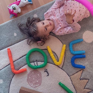 Nutty Toys Pop Tubes Fun Sensory Toy for Kids 3 and Up