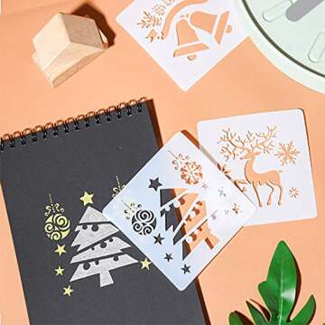 16 Christmas Stencil Templates for Holiday Crafting