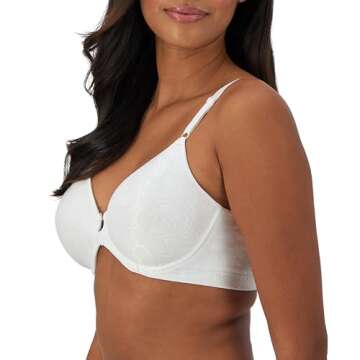 Bali Women's Comfort Revolution Front-Close Shaping Underwire Bra, White,40D