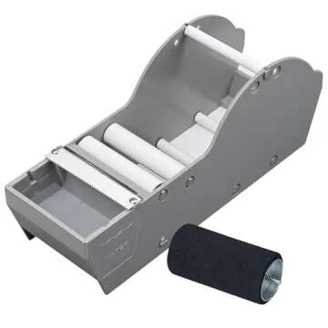 BrandingTape® Water Activated Tape Dispenser, Simple and Easy to use Desktop Packing Tape Dispenser for Secure Shipping, Storage or Packaging Needs. Light Grey Color.