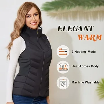 ZLTFashion Women's Heated Vest - Stylish Winter Warmth