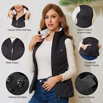 ZLTFashion Women's Heated Vest - Stylish Winter Warmth