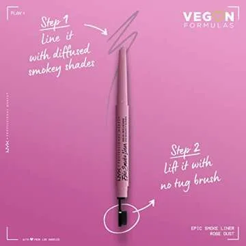 NYX PROFESSIONAL MAKEUP Epic Smoke Liner, Vegan Smokey Eyeliner - Rose Dust (Soft Rosy Lavender)