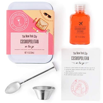 Thoughtfully Cocktail Kit Travel Tin - Cranberry Cosmo Mix