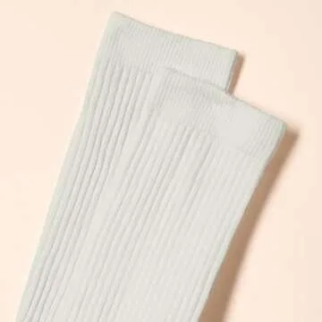 Amazon Essentials Men's Performance Comfortable Cotton Cushioned Breathable Athletic Crew Sports Socks, 6 Pairs, White, 12-14