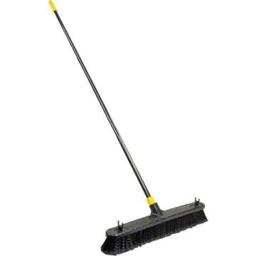 Quickie Bulldozer Push Broom for Smooth Surfaces 24 inch