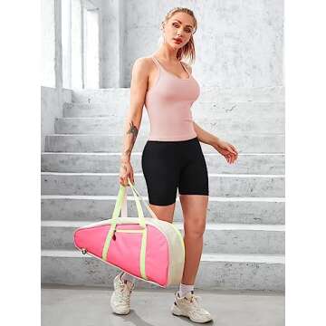 ATTRACO Yoga Tank with Built-in Bra for Women