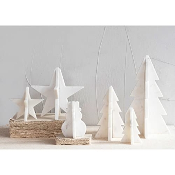 Creative Co-Op Interlocking Marble Tree for Holiday Decor