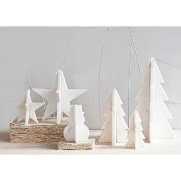 Creative Co-Op Interlocking Marble Tree for Holiday Decor