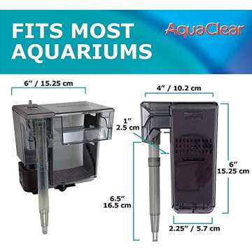 AquaClear 30 Power Filter, Fish Tank Filter for 10- to 30-Gallon Aquariums