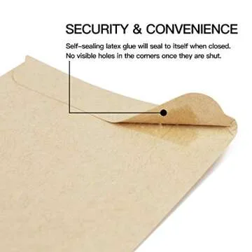 Soligt Self-Sealing, Printable Seed Packet Envelopes - 100 Counts, 3" x 4.5", Small Resealable Paper Envelopes for Seeds Saving
