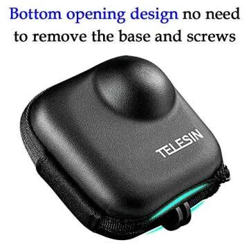 ULBTER GoPro MAX Screen Protector & Mini Case 9H Hardness