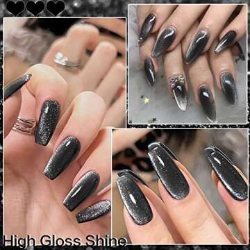 Cat Eye Gel Polish Kit for Stunning Holographic Nails