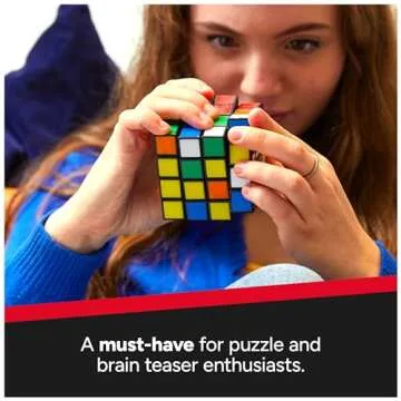 Rubik’s Cube, The Official 4x4 Rubik's Cube Classic Color-Matching Puzzle, Twisting Fidget Toy, Challenging Brain Teaser & Sensory Puzzle, Easter Basket Stuffers, for Ages 8 & Up