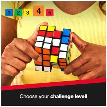 Rubik’s Cube, The Official 4x4 Rubik's Cube Classic Color-Matching Puzzle, Twisting Fidget Toy, Challenging Brain Teaser & Sensory Puzzle, Easter Basket Stuffers, for Ages 8 & Up