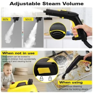 TVD Heavy Duty Steam Cleaner 28 Accessories Eco-Friendly