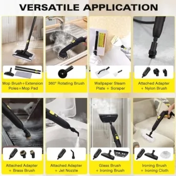 TVD Heavy Duty Steam Cleaner 28 Accessories Eco-Friendly