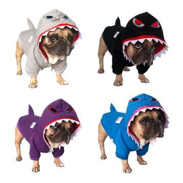 iChoue Shark Costume for Small Dogs - Adorable & Funny