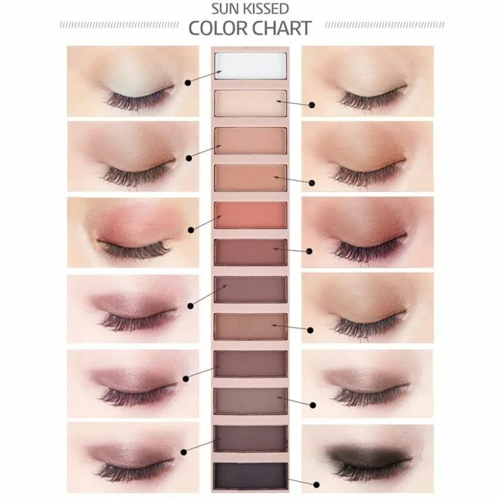 Nude Colors Eyeshadow Palette - 12 Shades Pack