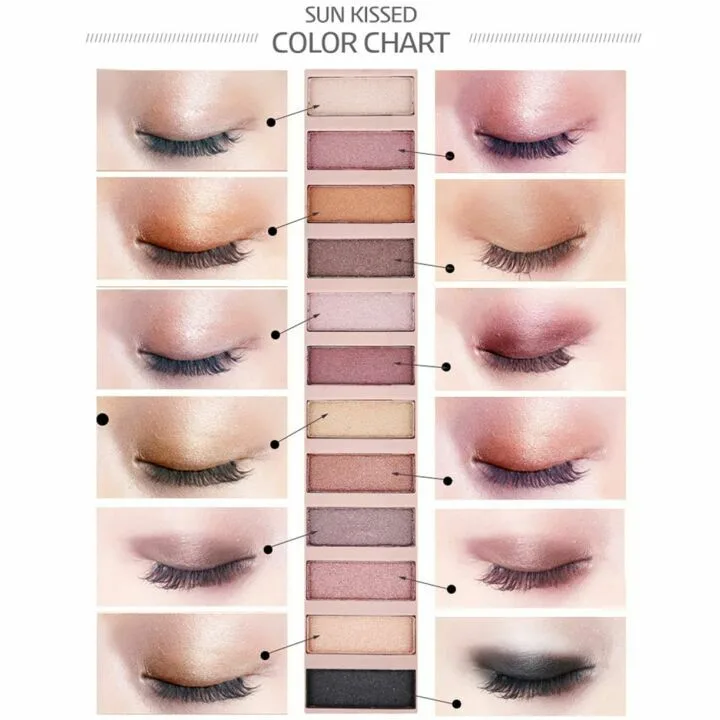 Nude Colors Eyeshadow Palette - 12 Shades Pack