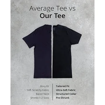 INTO THE AM V Neck T-Shirts for Men 3 Pack Comfort