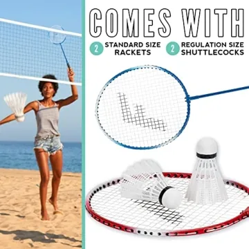Franklin Sports Badminton Racket Set for All Ages