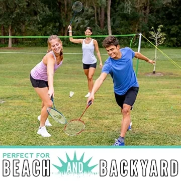 Franklin Sports Badminton Racket Set for All Ages