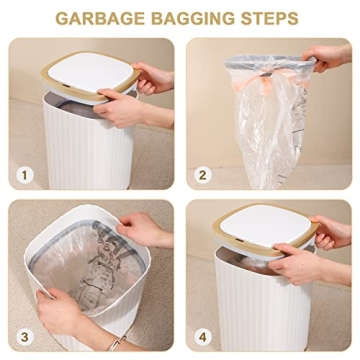 Elegant Motion Sensor Trash Can - ELPHECO 3.5 Gallon Design