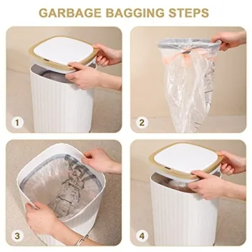 Elegant Motion Sensor Trash Can - ELPHECO 3.5 Gallon Design