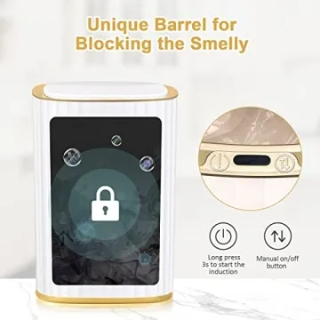 Elegant Motion Sensor Trash Can - ELPHECO 3.5 Gallon Design