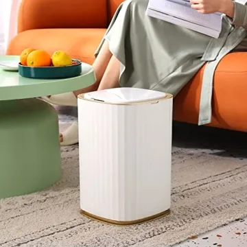 Elegant Motion Sensor Trash Can - ELPHECO 3.5 Gallon Design