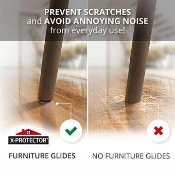 Chair Glides X-PROTECTOR - Premium Furniture Floor Protectors