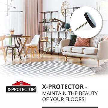 Chair Glides X-PROTECTOR - Premium Furniture Floor Protectors
